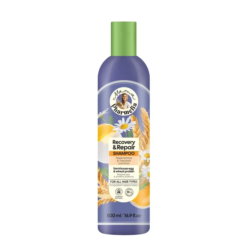 Mama Pharmelia Champú Repara Y Recupera Huevo De Granja Y Proteína De Trigo, 500 Ml