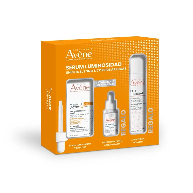 Avene Pack Serum Vitamin Cg 30 Ml+Serum Hydrance 10 Ml+Agua Termal 50 Ml