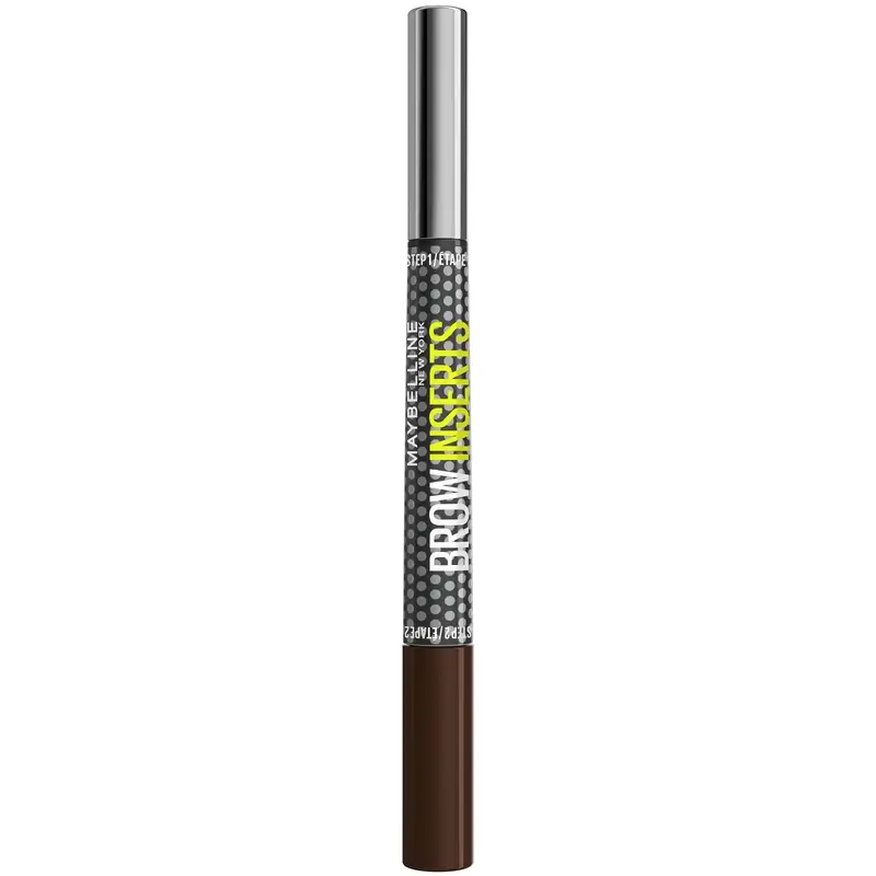 Maybelline New York Brow Insert Lapiz De Ceja, Deep Brown, 1.25 ml