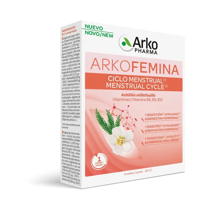 Arkopharma Arkofémina Ciclo Menstrual, 30 cápsulas