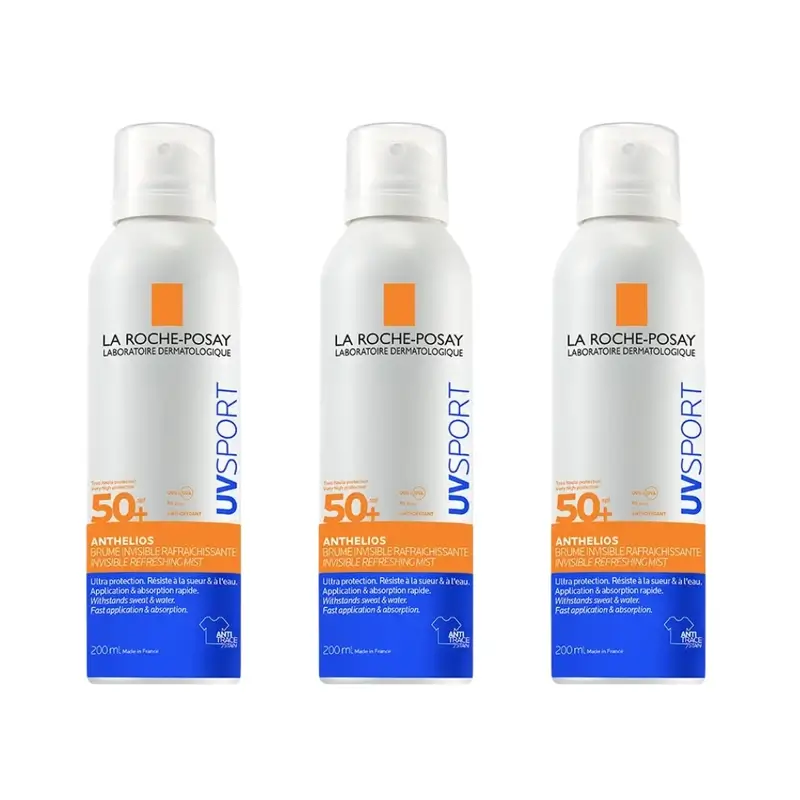 La Roche Posay Anthelios Uv Sport Bruma Invisible Refrescante Spf50+ , 3X200 Ml