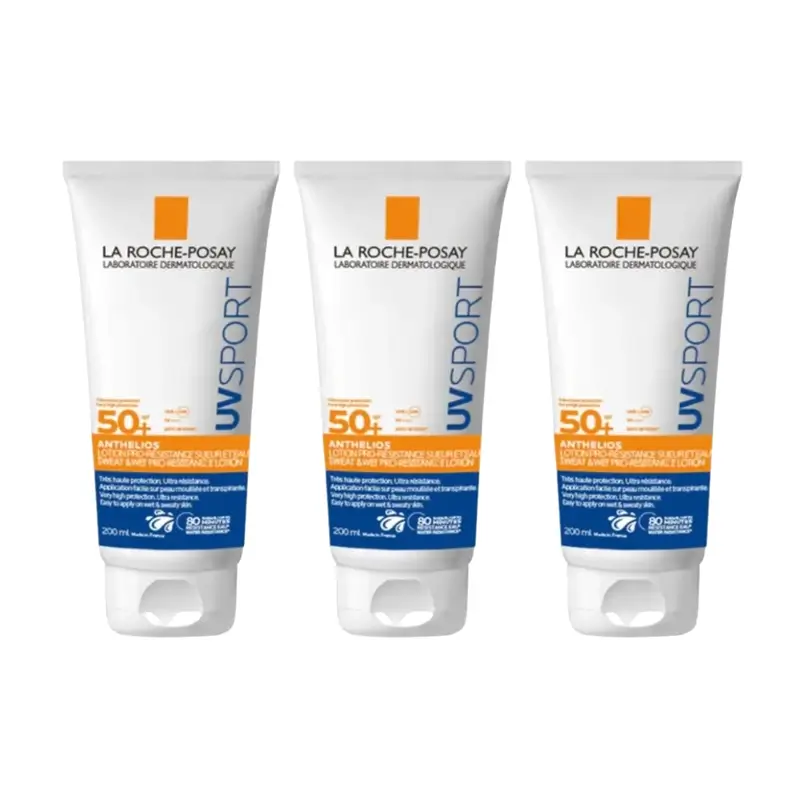 La Roche Posay Anthelios Uvsport Loción Resistente Spf50+ , 3X200 Ml