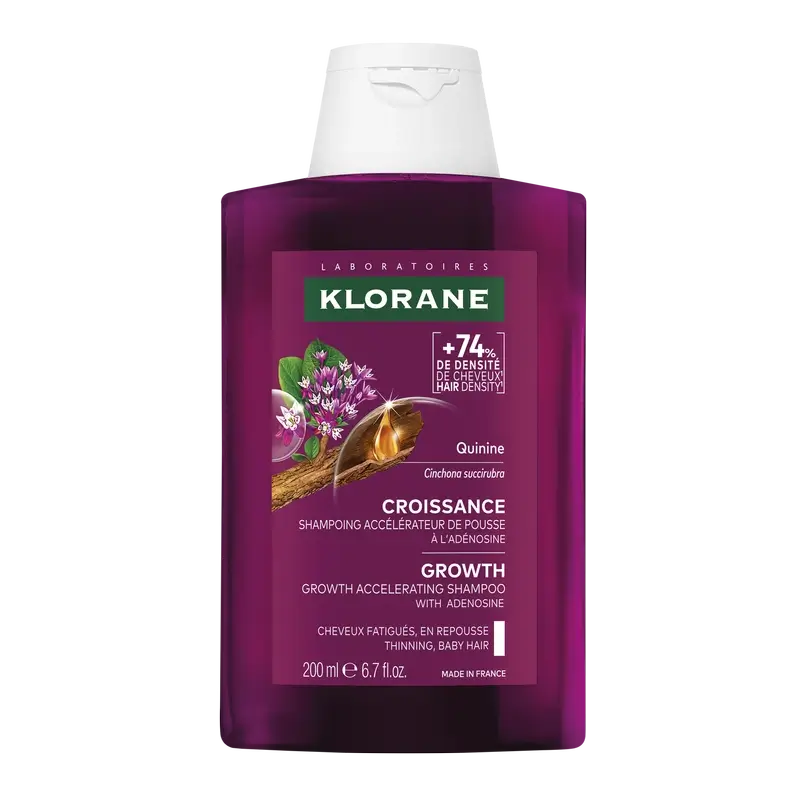 Klorane Crecimiento Champú Acelerador Del Crecimiento, 200 ml
