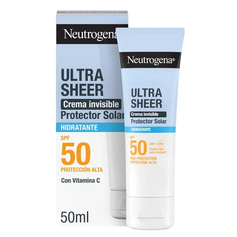 Neutrogena Ultra Sheer Crema Invisible Hidratante Spf50, 50 ml