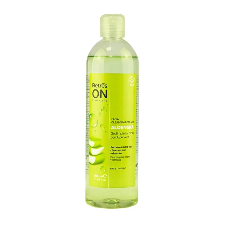 Betres On Gel Limpiador Facial Aloe Vera, 380 ml