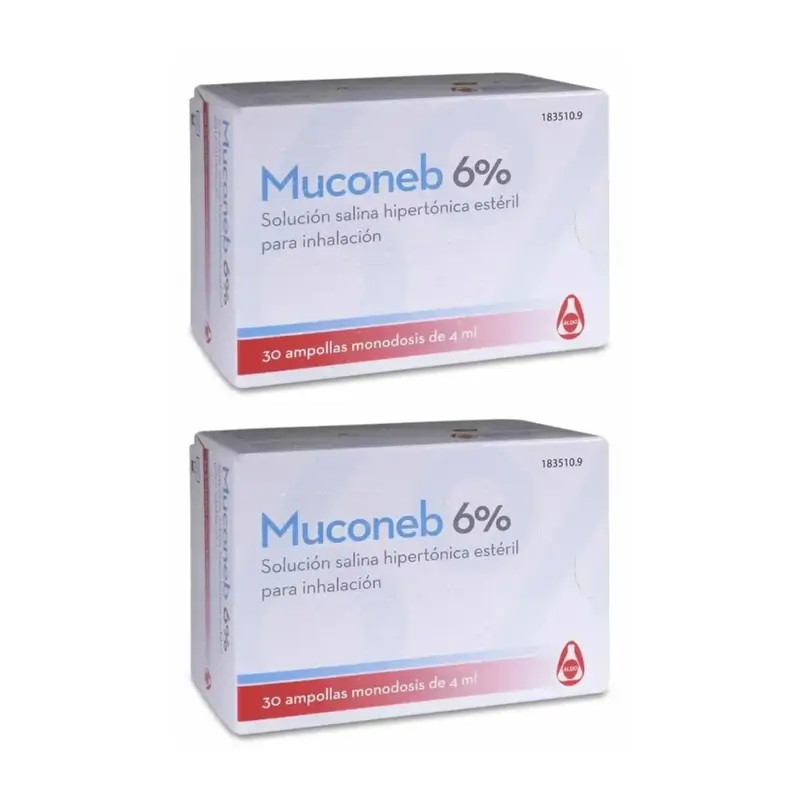 Muconeb 6% Solución Salina , 2X30 Ampollas