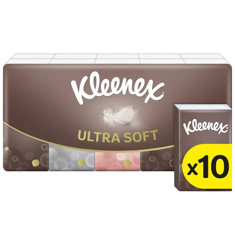 Kleenex Ultrasoft Mini Pañuelos Bolsillo , 10 unidades