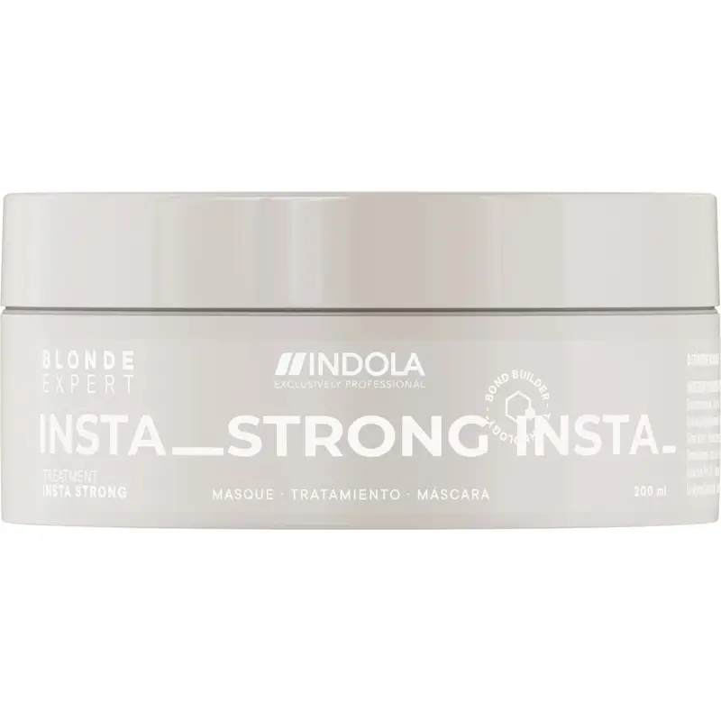 Indola Mascarilla Instastrong Todo Tipo De Rubios Profesional, 200 Ml