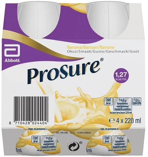 Prosure banana 4 bottiglie da 220 ml