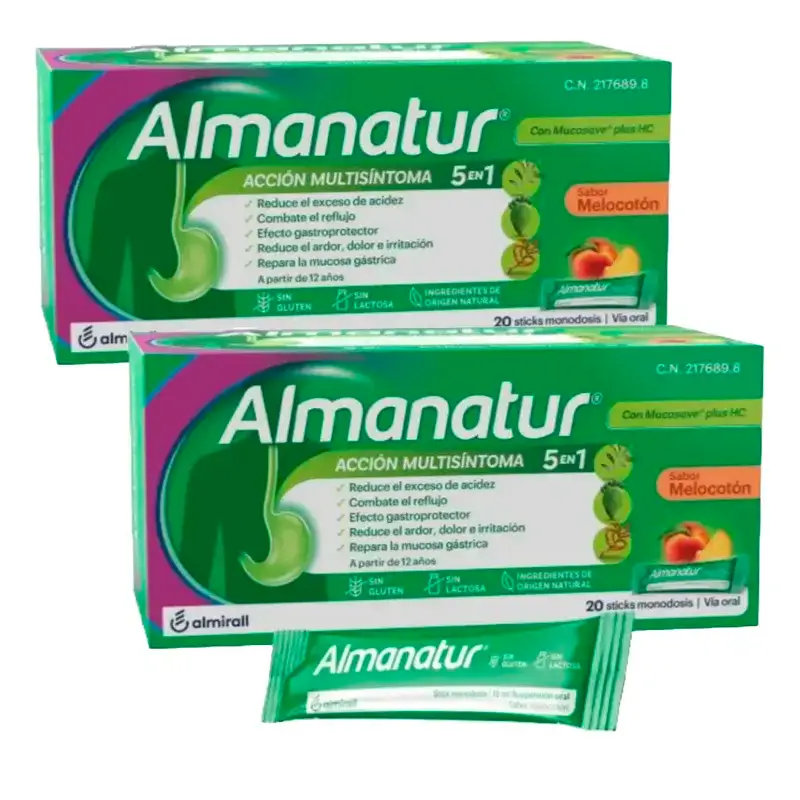 Almanatur Melocotón, Pack 2 x 20 sobres