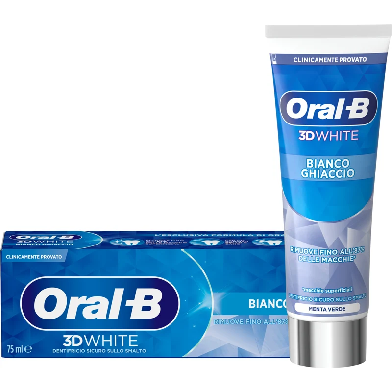 Oral-B Dentifricio 3D Bianco Ghiaccio 75 Ml