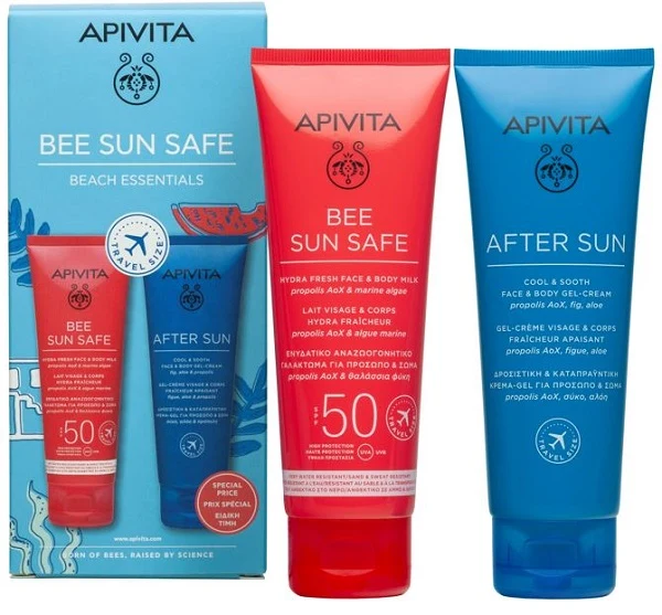 Apivita pro bee sun hydra fresh viso & corpo 100 ml + after sun cream viso & corpo 100 ml