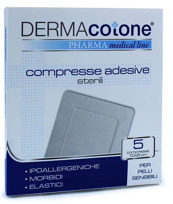 COMPRESSA ADESIVA DERMACOTONE 10X8 CM 5 PEZZI