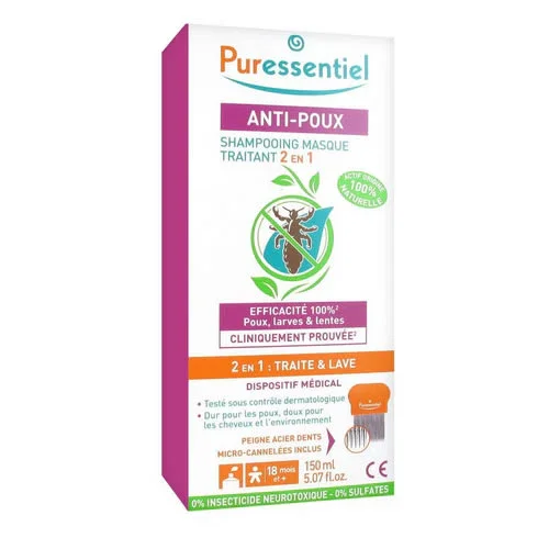 PURESSENTIEL SHAMPOO TRATTAMENTO PIDOCCHI 150 ML