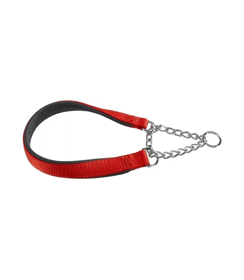 Ferplast Daytona CSS Collare Semistrangolo Nylon Soffice Imbottitura Rosso Per Cani CSS25/60