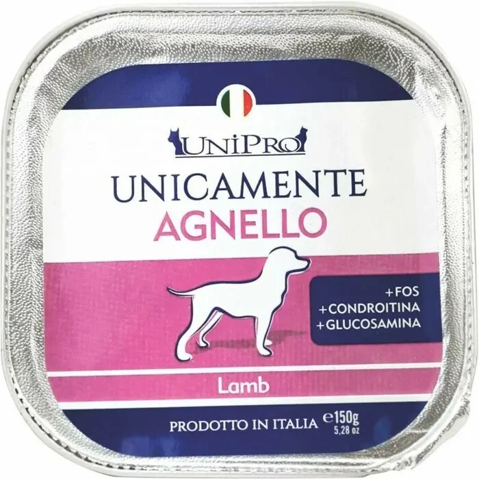 Unipro Unicamente Agnello Cibo Umido Cani Adulti Vaschetta 150g