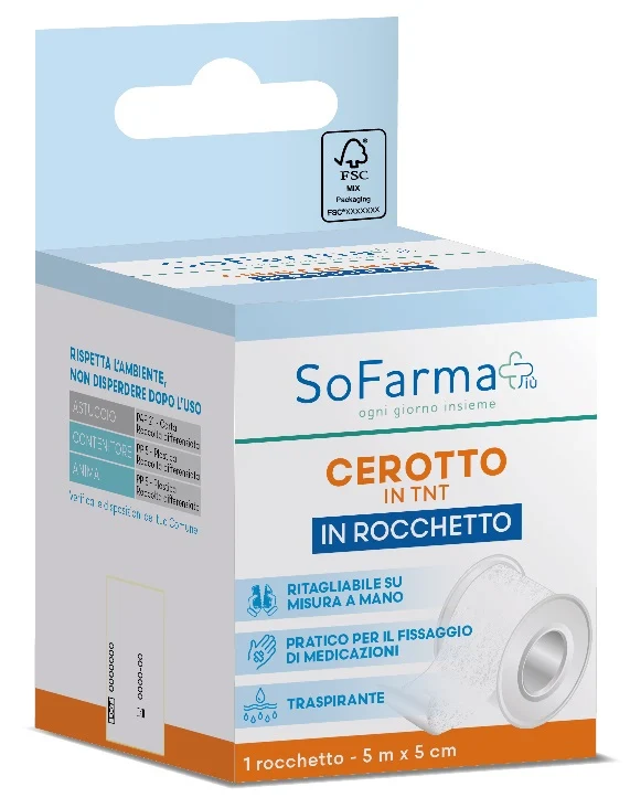 ROCCHETTO TESSUTO NON TESSUTO M 5X5 CM SOFARMAPIU'