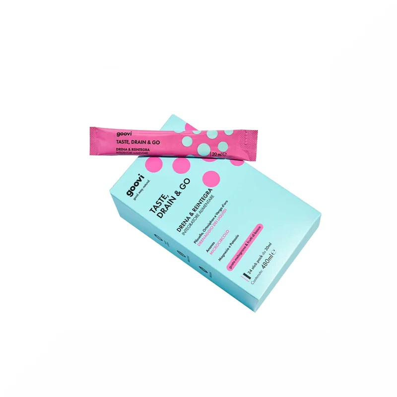 Goovi Taste Drain & Go Drenante Melograno e Frutti Di Bosco 24 Stick