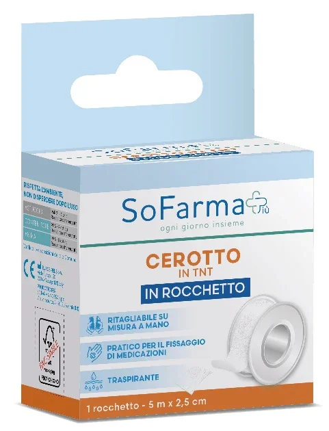 ROCCHETTO TESSUTO NON TESSUTO M 5X2,5 CM SOFARMAPIU'