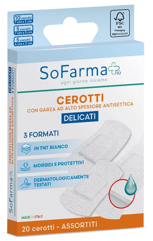 CEROTTO DELICATO ASSORTITI 20 PEZZI SOFARMAPIU'