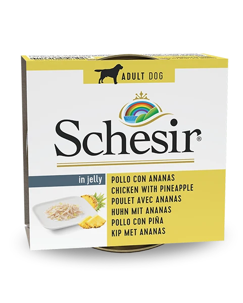Schesir Pollo Con Ananas Cibo Umido Cani Adulti Lattina 150 g