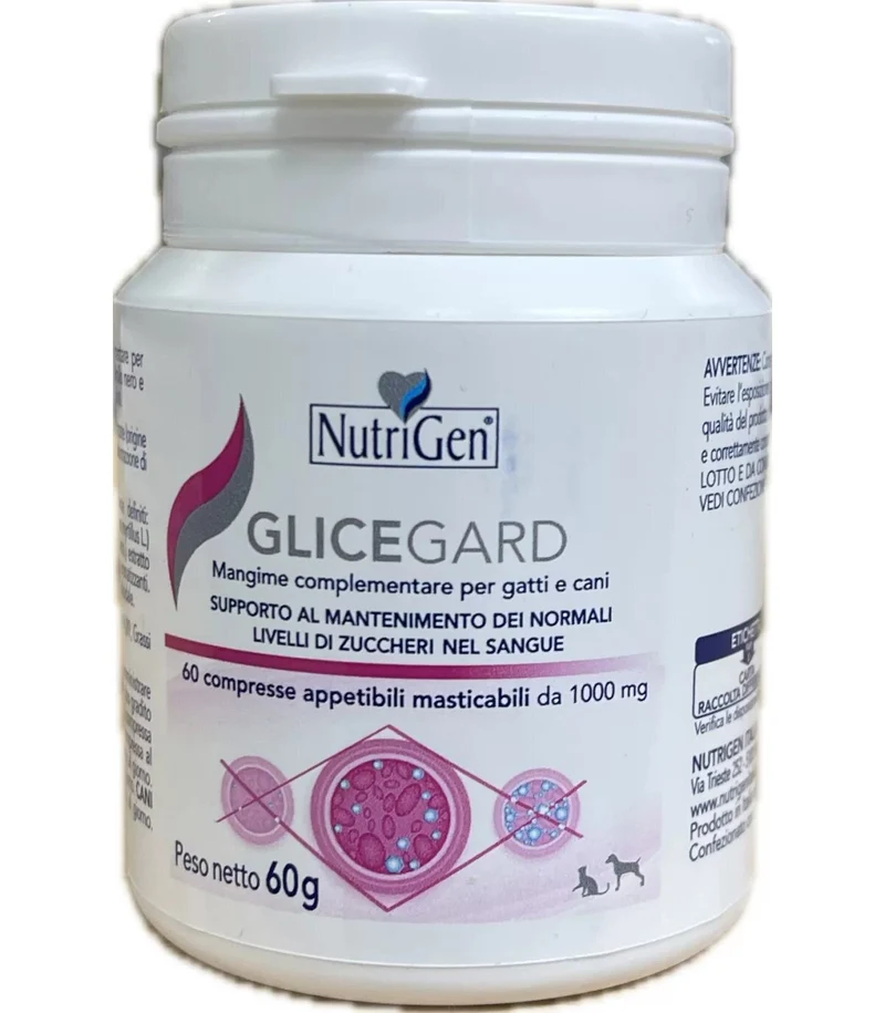 NutriGen Glicegard Cane e Gatto 60 Compresse