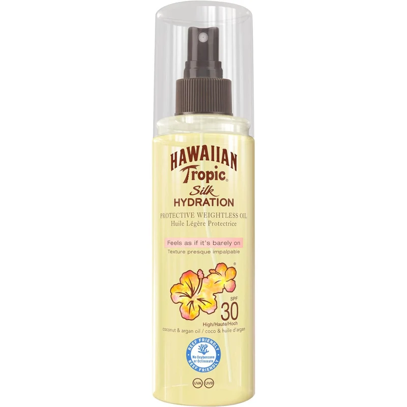 Hawaiian Tropic Silk Hydration Oil Olio Solare Spray SPF30 150ml