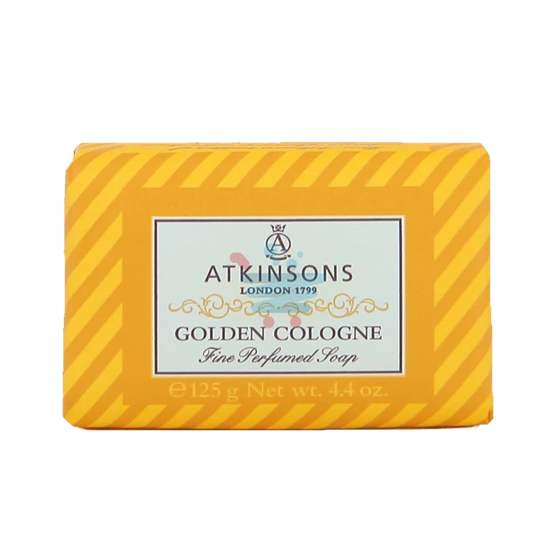 Atkinsons - Saponetta delicata e detergente Golden Cologne - 125 gr