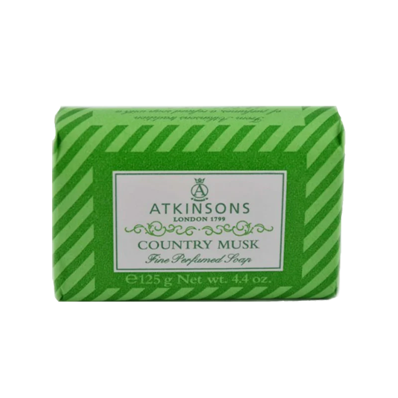 Atkinsons - Saponetta delicata per viso e corpo Country Musk - 125 gr