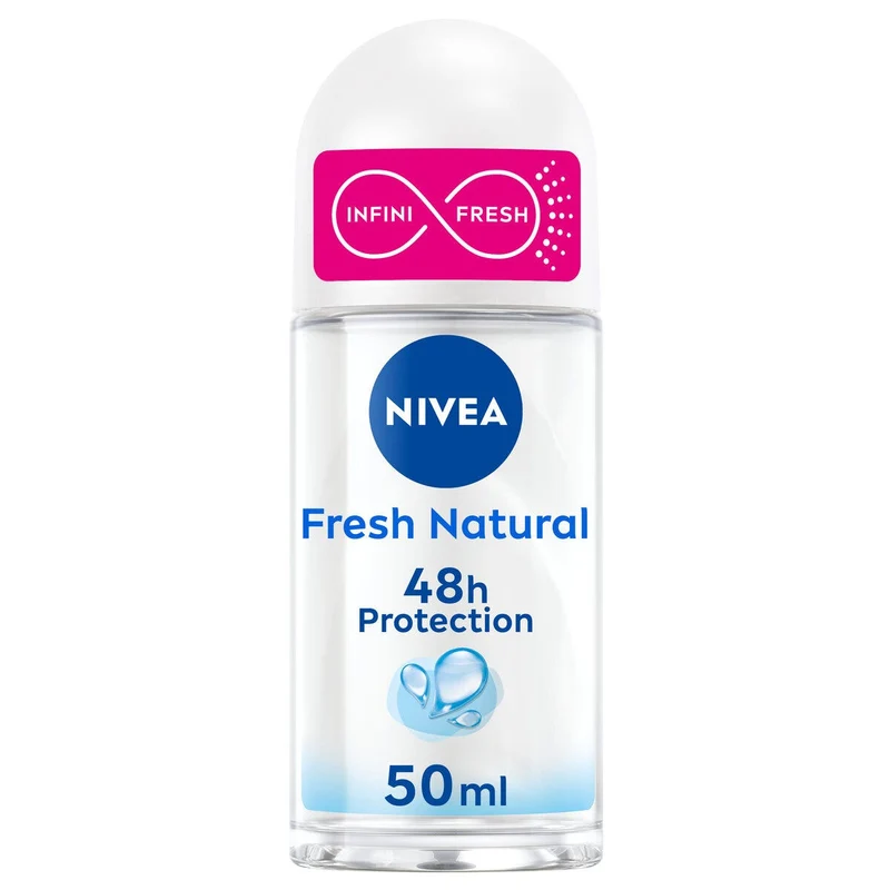 Nivea Fresh Natural Deodorante Roll On Antitraspirante Per Una Protezione 48h 50ml