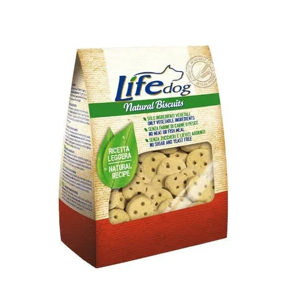 Life Pet Care Biscotti Naturali Per Cani A Forma Di Bottoni Gusto Vaniglia 500g