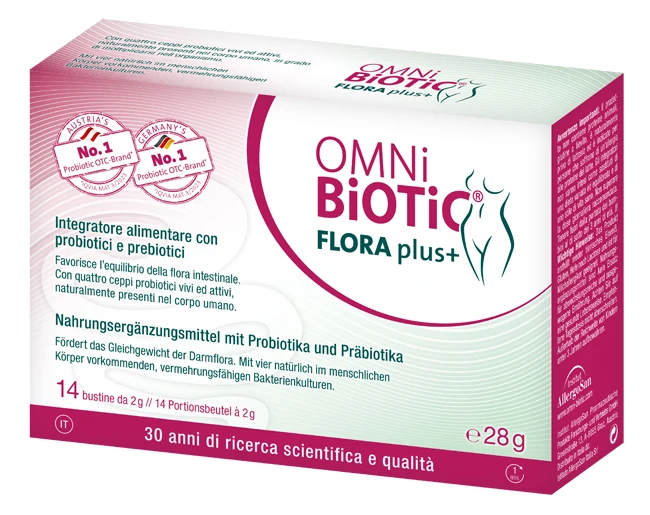 Omni biotic flora plus+ 14 bustine da 2 g