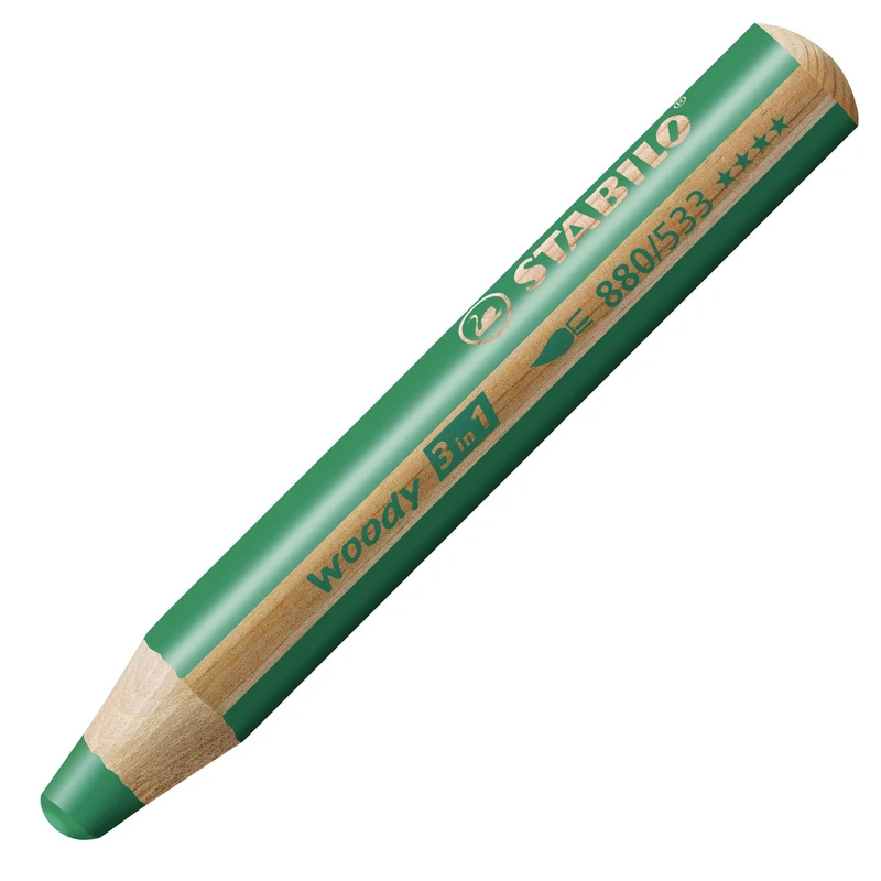 Matita colorata Multi-Funzione - STABILO woody 3 in 1 - Verde