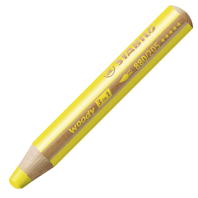 Matita colorata Multi-Funzione - STABILO woody 3 in 1 - Giallo