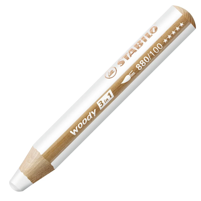 Matita colorata Multi-Funzione - STABILO woody 3 in 1 - Bianco