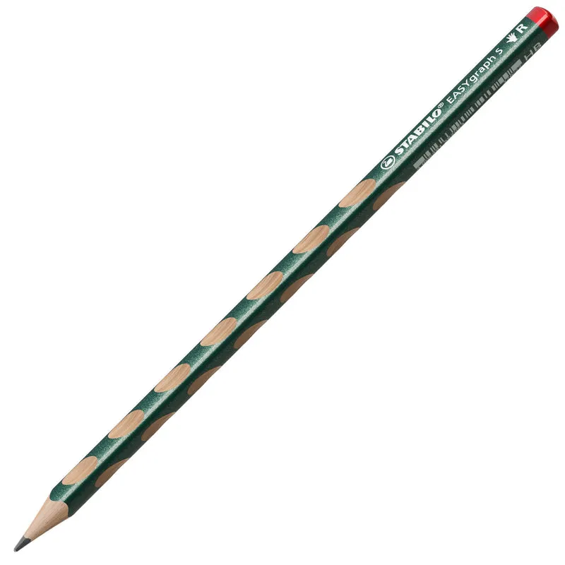 Matita Ergonomica triangolare Sottile - STABILO EASYgraph S Metallic per Destrimani in Verde metallizzato - Gradazione HB