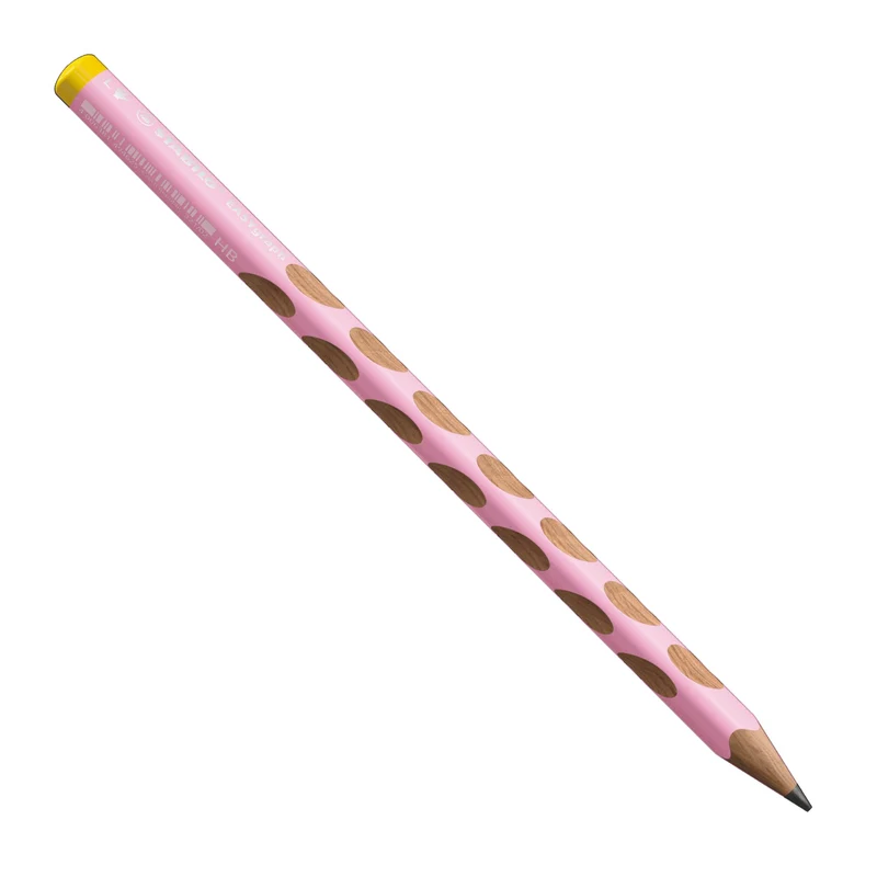 Matita Ergonomica triangolare - STABILO EASYgraph per Mancini in Rosa Pastel - Gradazione HB