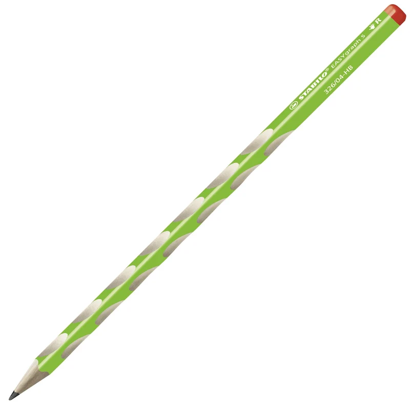 Matita Ergonomica triangolare - STABILO EASYgraph S per Destrimani in Verde - Gradazione HB