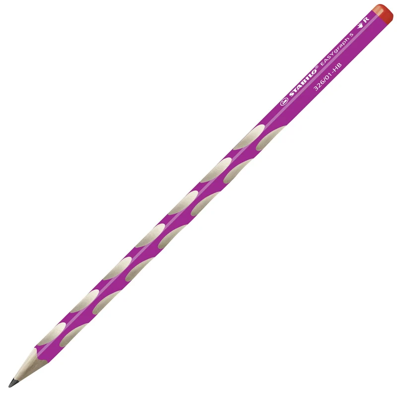 Matita Ergonomica triangolare - STABILO EASYgraph S per Destrimani in Rosa - Gradazione HB