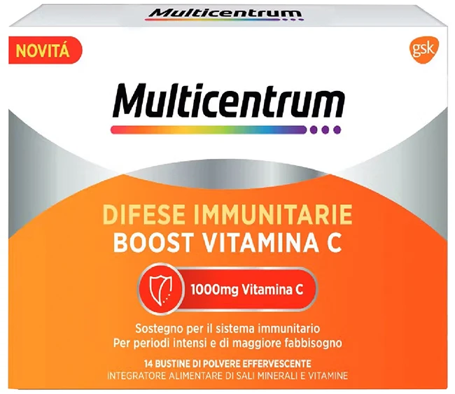 Multicentrum difese immunitarie boost vitamina c 28 bustine