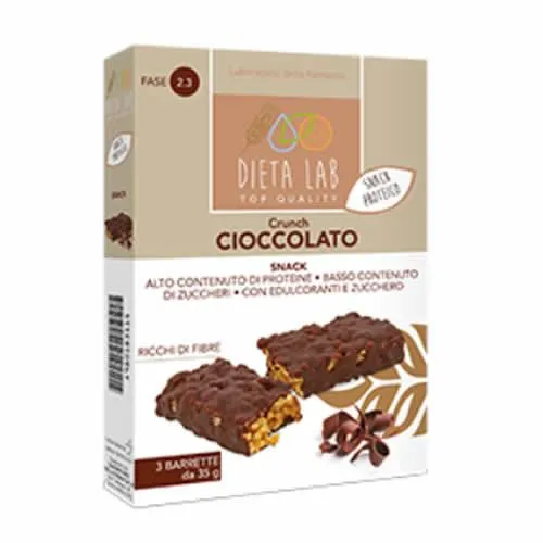 DIETALAB CRUNCH CIOCCOLATO BARRETTE 3 PEZZI DA 35 G