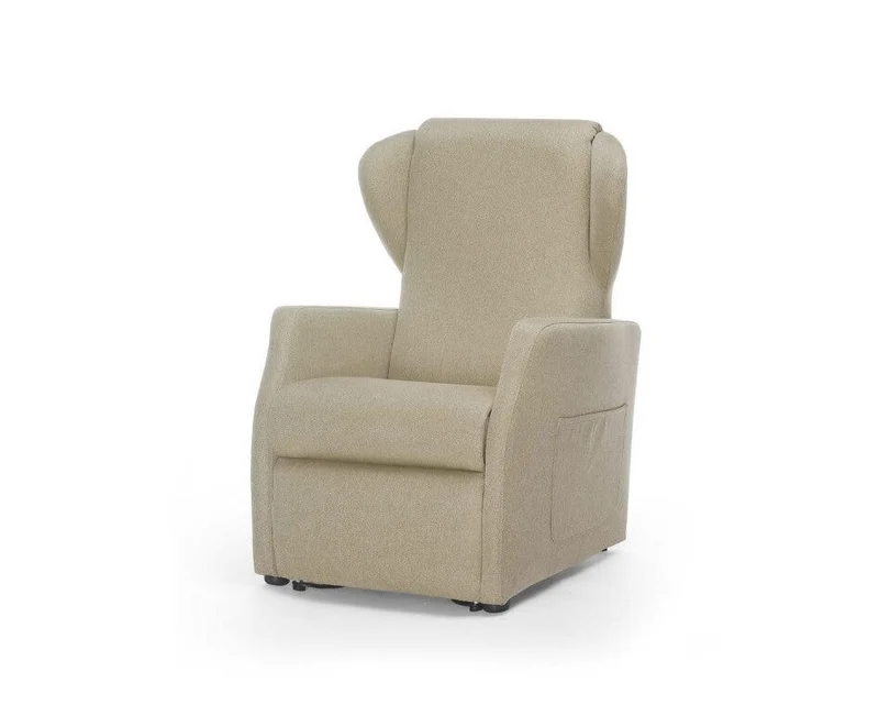 Mopedia Poltrona Elevabile Ninfea con Roller 4 Ruote 50mm PO401 Sabbia