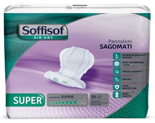 Soffisof Air Dry Super Pannolone Sagomato 30 Pezzi