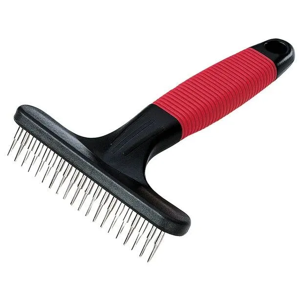 Ferplast GRO 5872 Pettine A Rastrello Con Denti Rotanti Per Cani Pelo Medio E Lungo