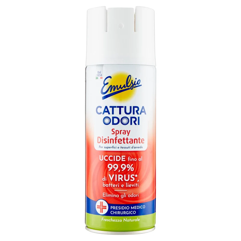 Emulsio Cattura Odori Spray Disinfettante Freschezza Naturale 350 ml