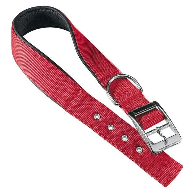 Ferplast Daytona C Collare In Nylon Con Soffice Imbottitura Rosso Per Cani C25/45