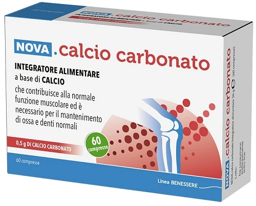 Calcio carbonato 60 compresse da 0,6 g
