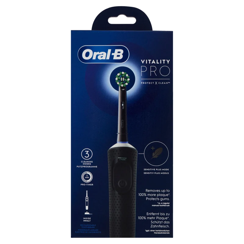 Oral-B Spazzolino Elettrico Denti Ricaricabile Pro Vitality Nero