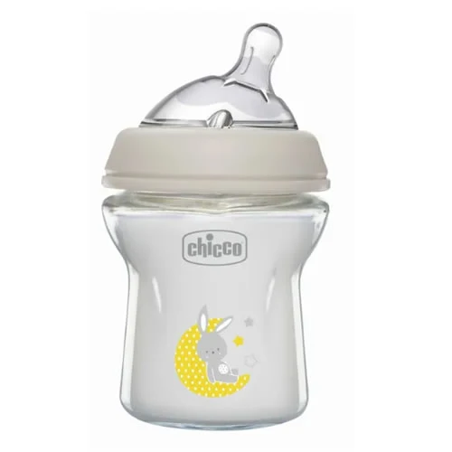 CHICCO BIBERON NAT FEEL VETRO 0M+ 150 ML