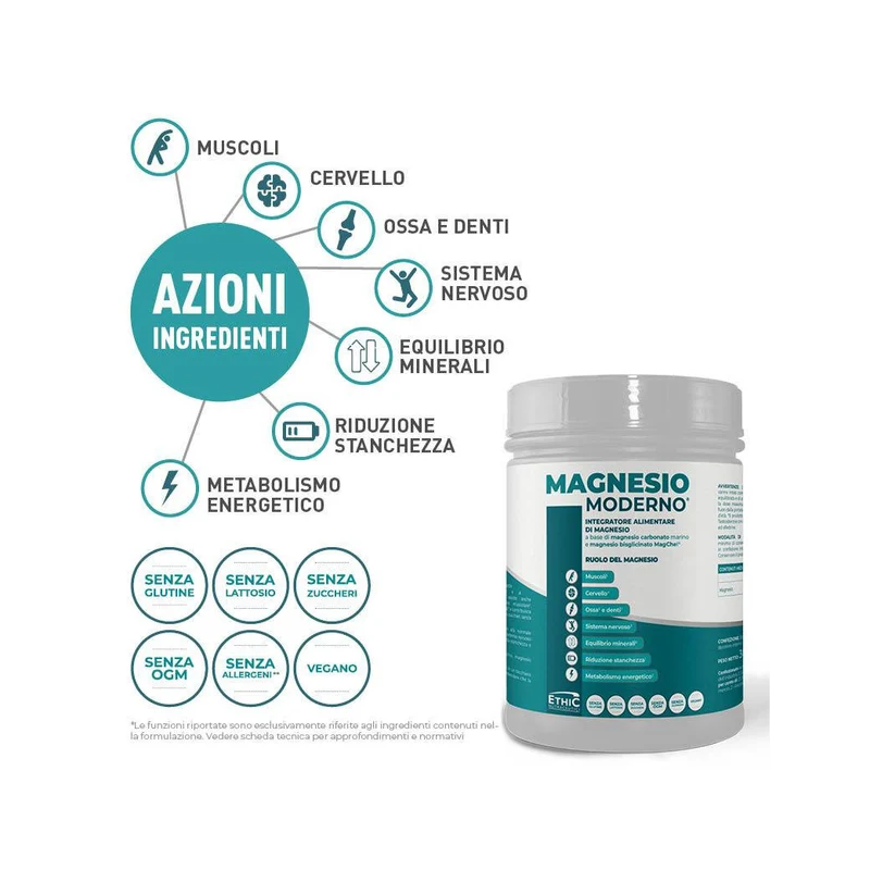 Ethic Nutraceutici Magnesio Moderno 300g